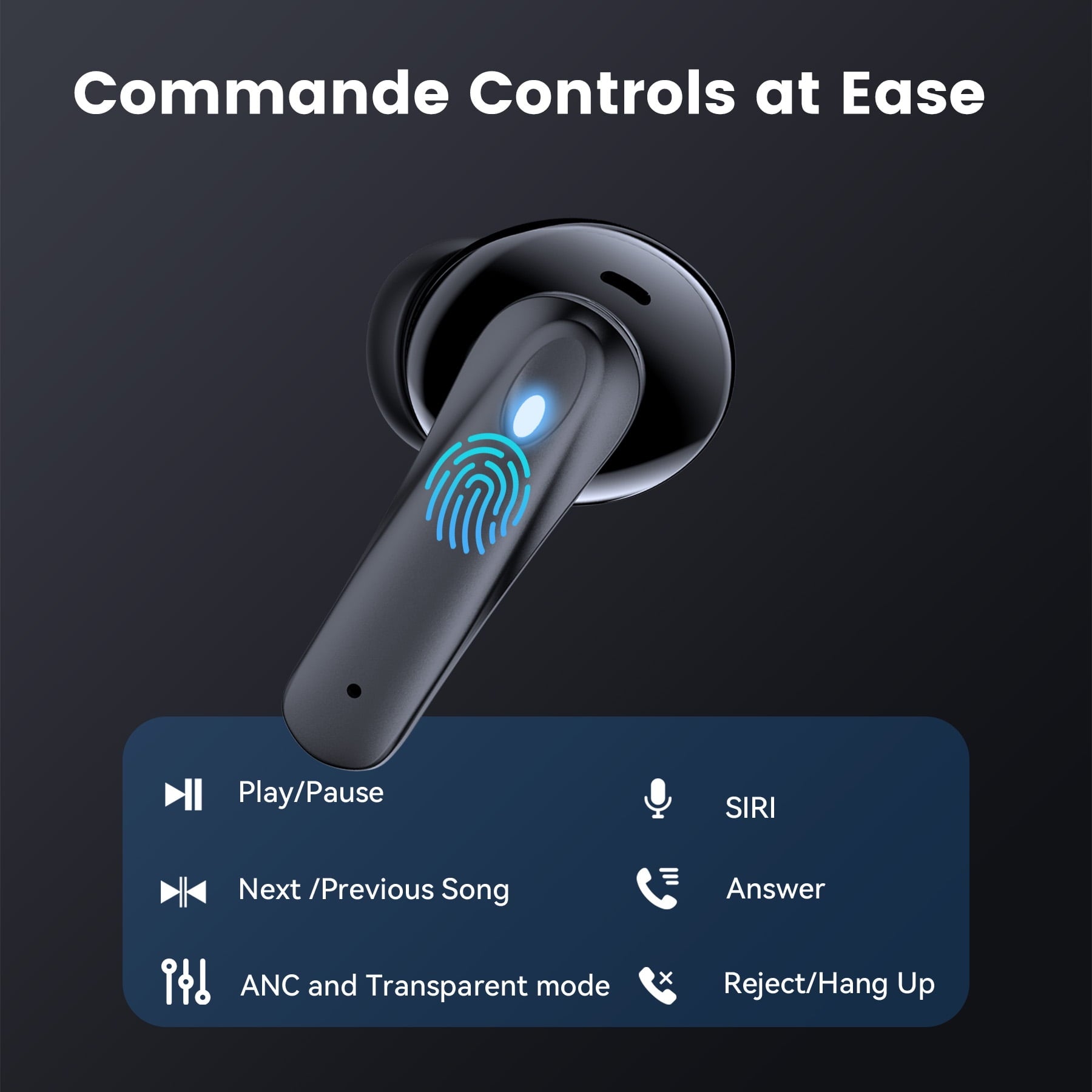 VEAT00L P91 Wireless Earbuds, Bluetooth Headphones V5.4 Stereo Ear buds with Noise Cancelling Mics, 60H Playback Mini Case with Dual LED Display, IP7 Waterproof in-Ear Earphones for Android iOS