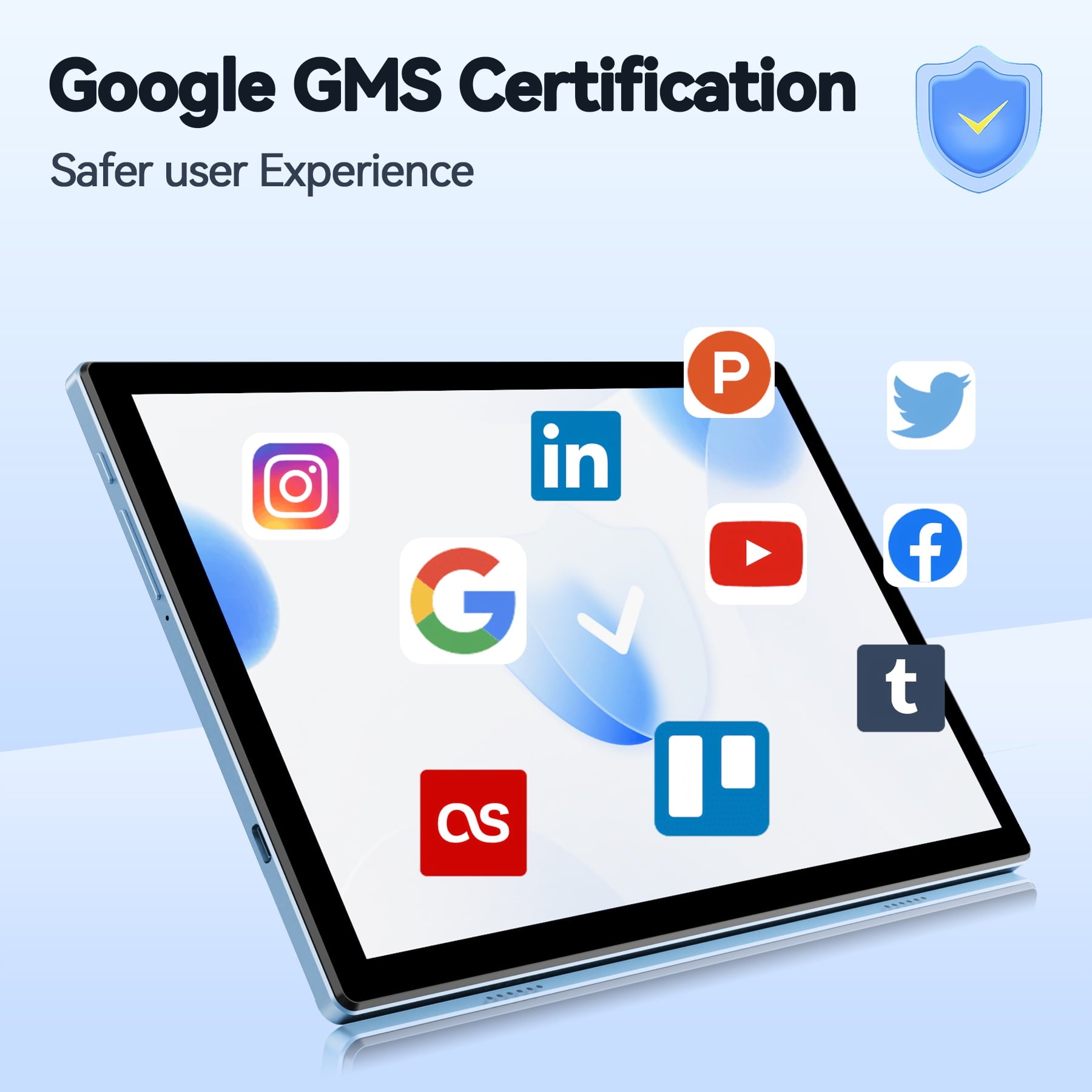VEAT00L Tablet, 10.1 Inch IPS HD Android 13, 6GB RAM, 64GB Storage Expandable to 128GB, 5G Blue
